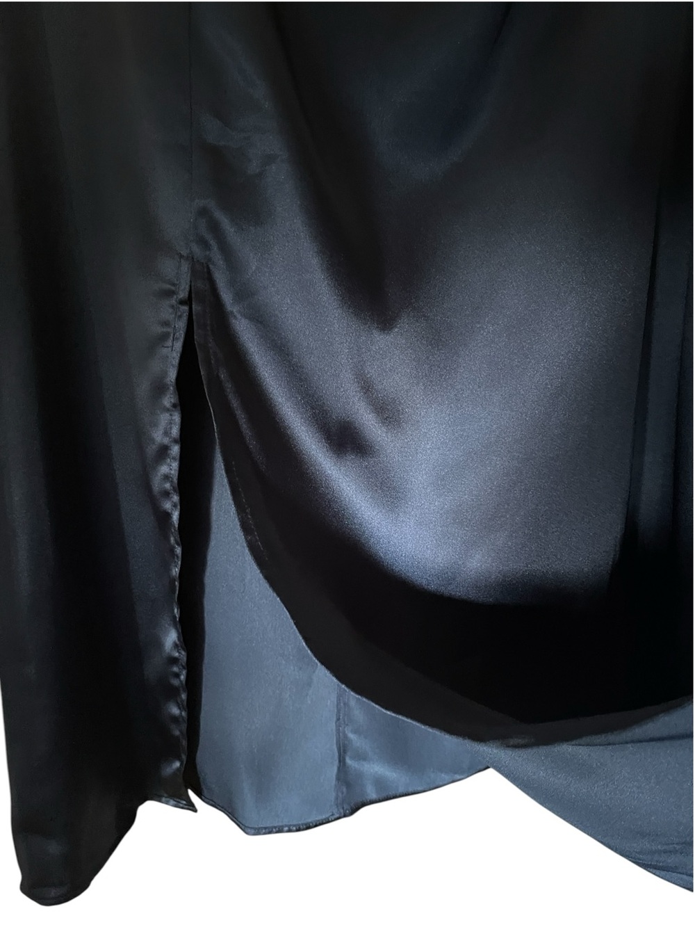 Petal & Pup Lisbeth Ruched Satin Midi Dress - Picture 5 of 7